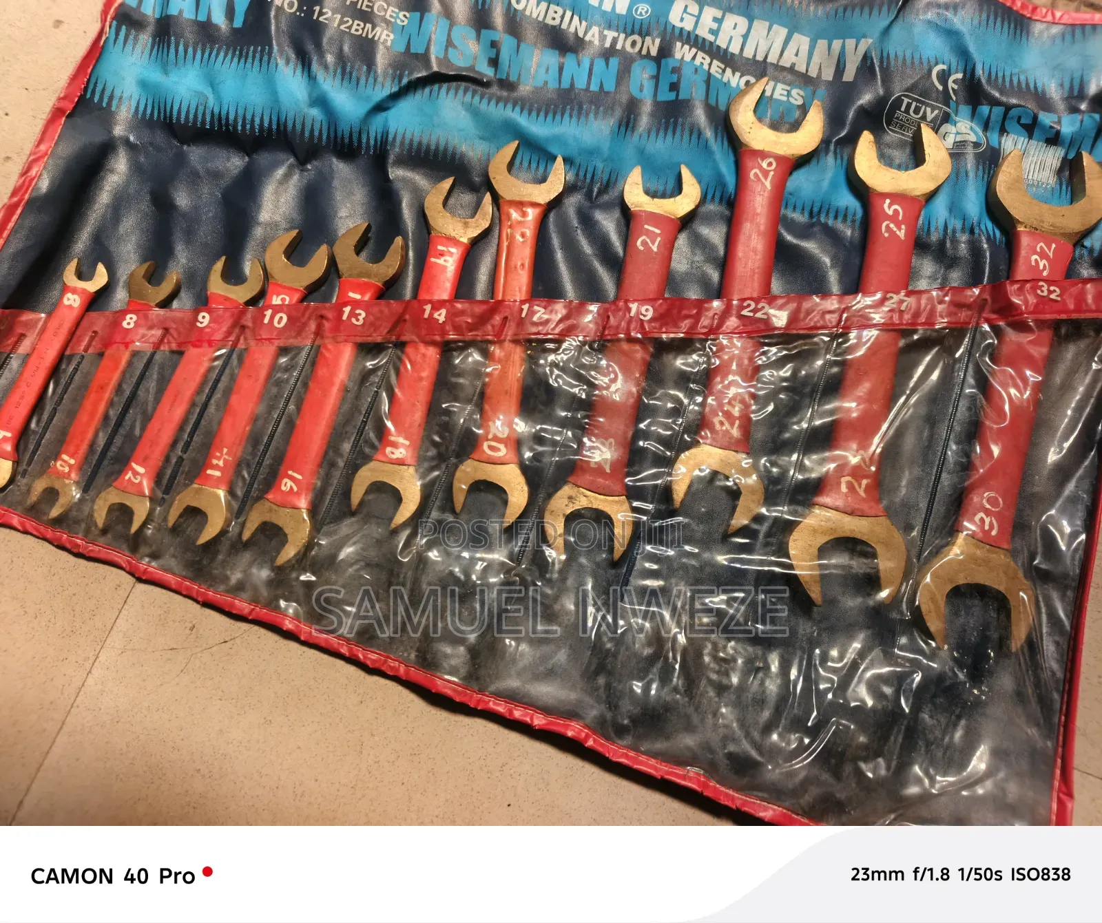 Brass Flat Spanner Set Wrenchs 8-32mm