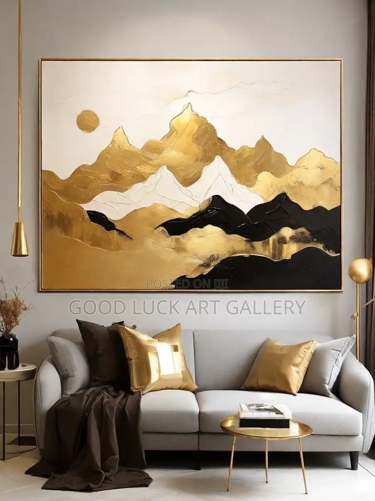 Golden Mountain 3D Canvas