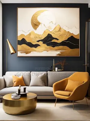 Golden Mountain 3D Canvas