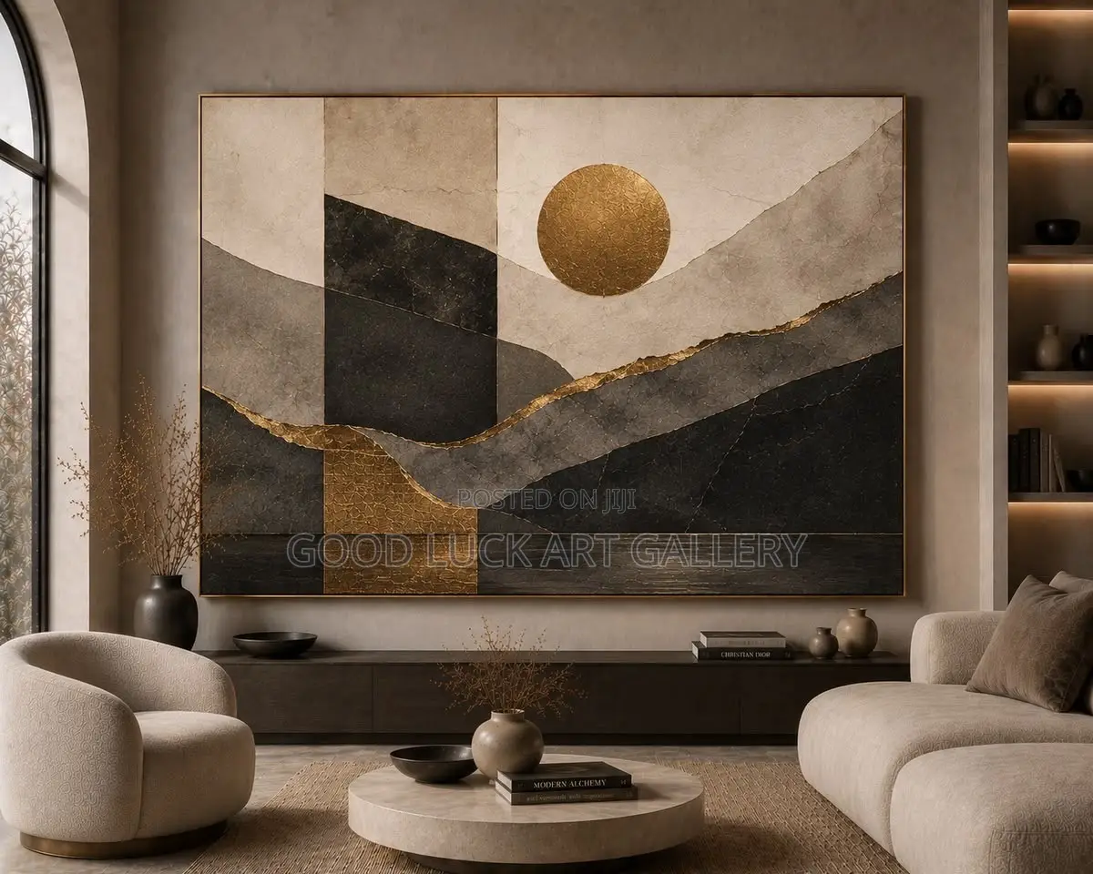Golden Mountain 3D Canvas