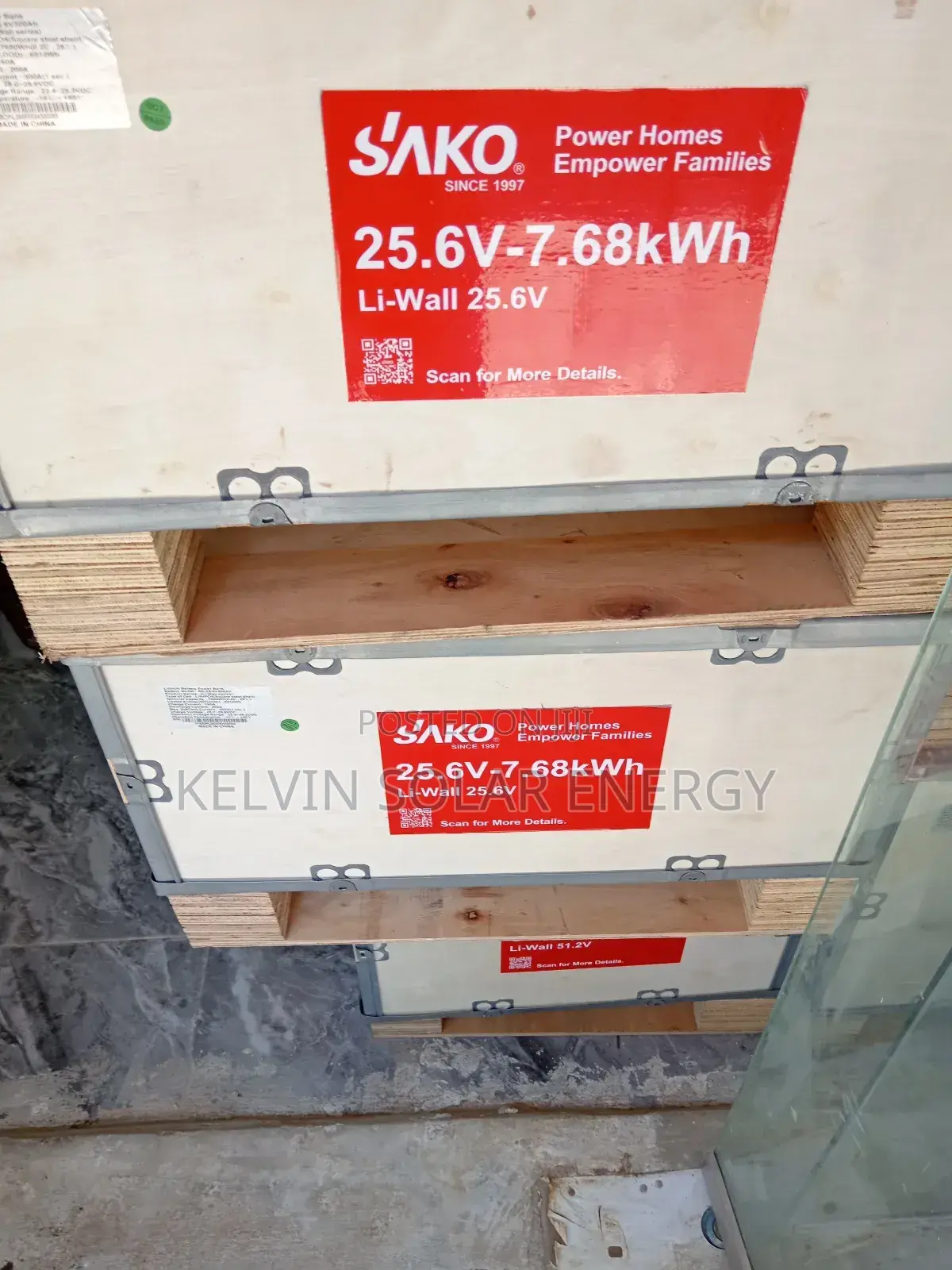 7.68kwh Sako Lithium Ion Battery 24v