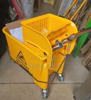 Yellow Mop Bucket With Wringer (Brand New)