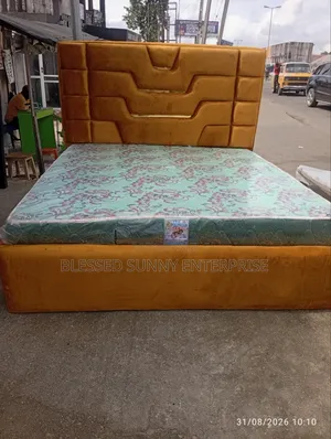 Bedframe and Mattress Well Designed 6x6ft