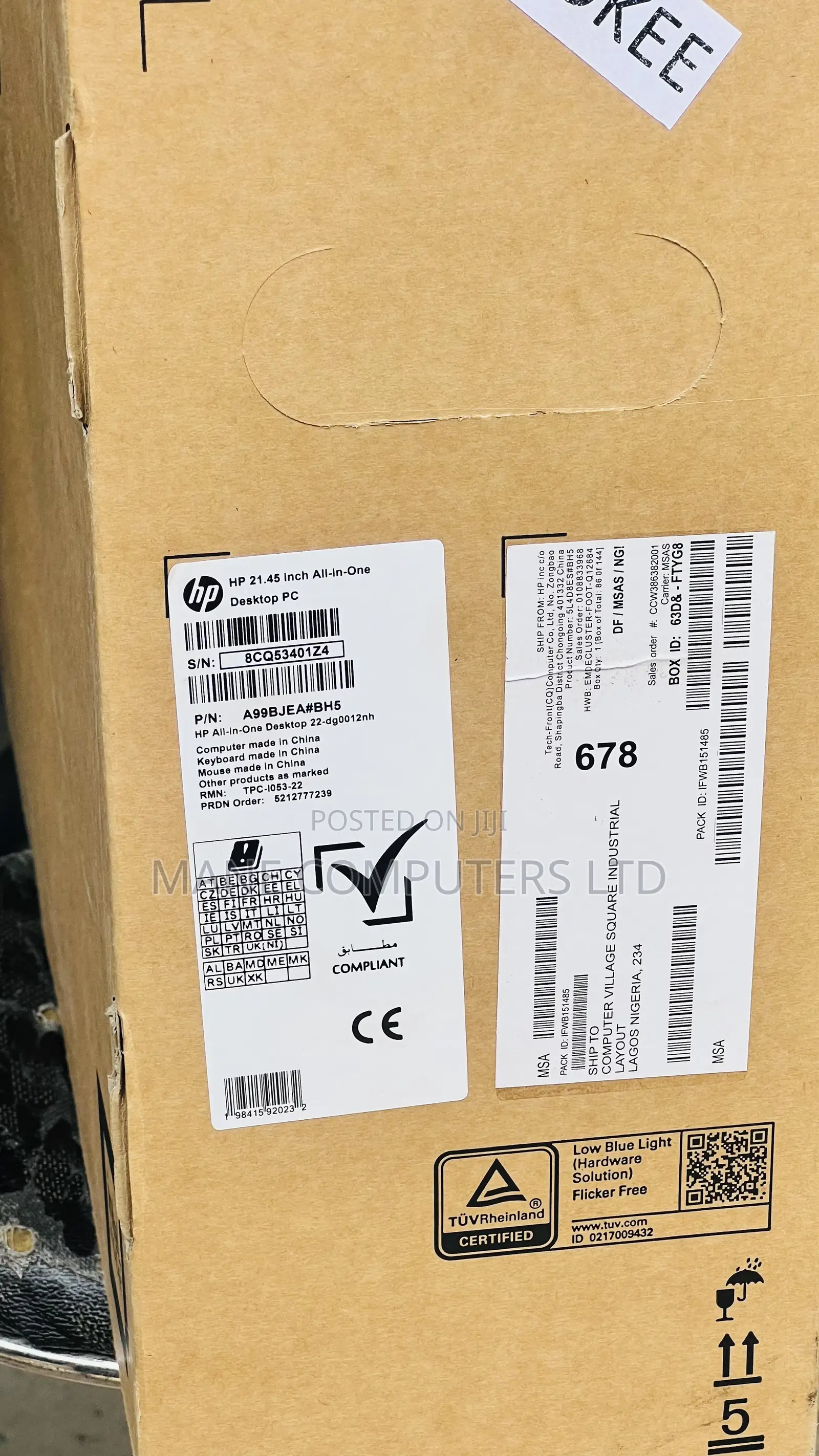 New Desktop Computer HP AiO 24 8GB Intel Core i5 SSD 512GB