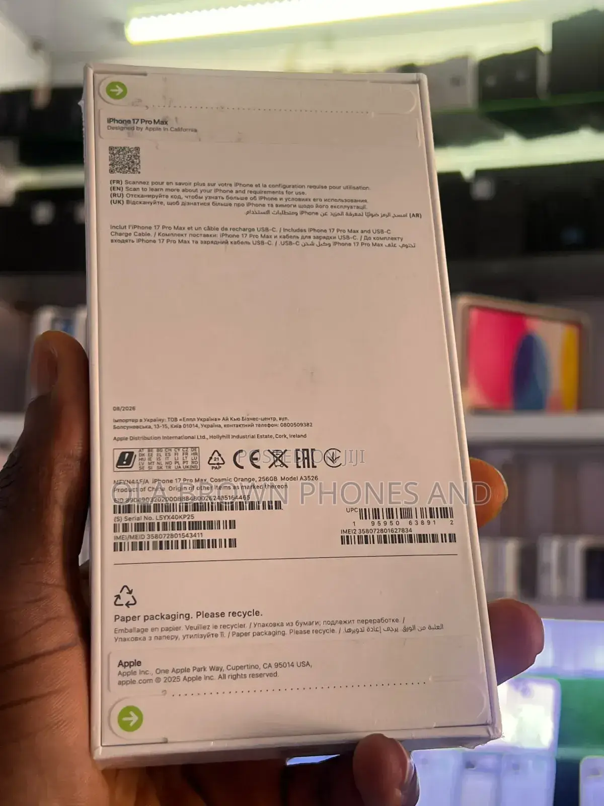 New Apple iPhone 17 Pro Max 256 GB White