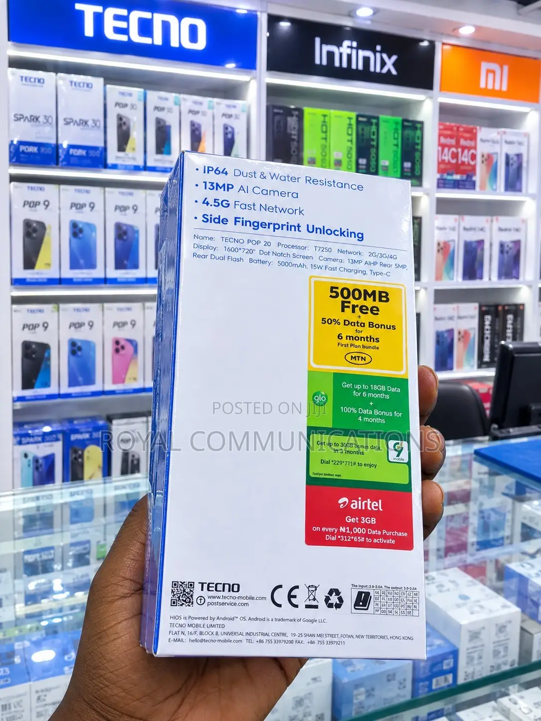 New Tecno Pop 20 128 GB