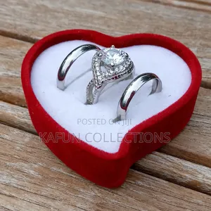 Non-Fading Titanium Steel Engagement and Wedding Rings