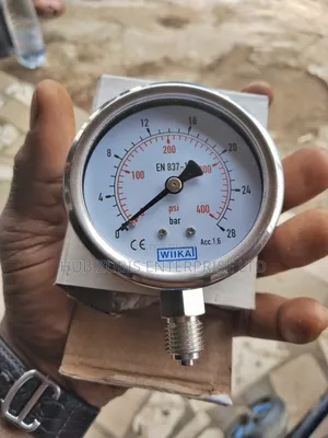 WIKA Pressure Gauge 0–28 Bar / 0–400 PSI
