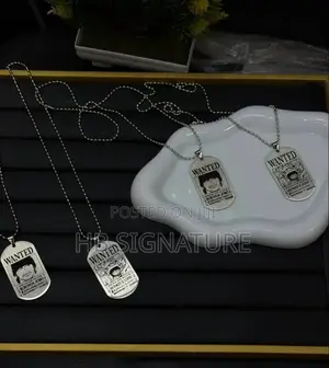 Wanted Necklace Available