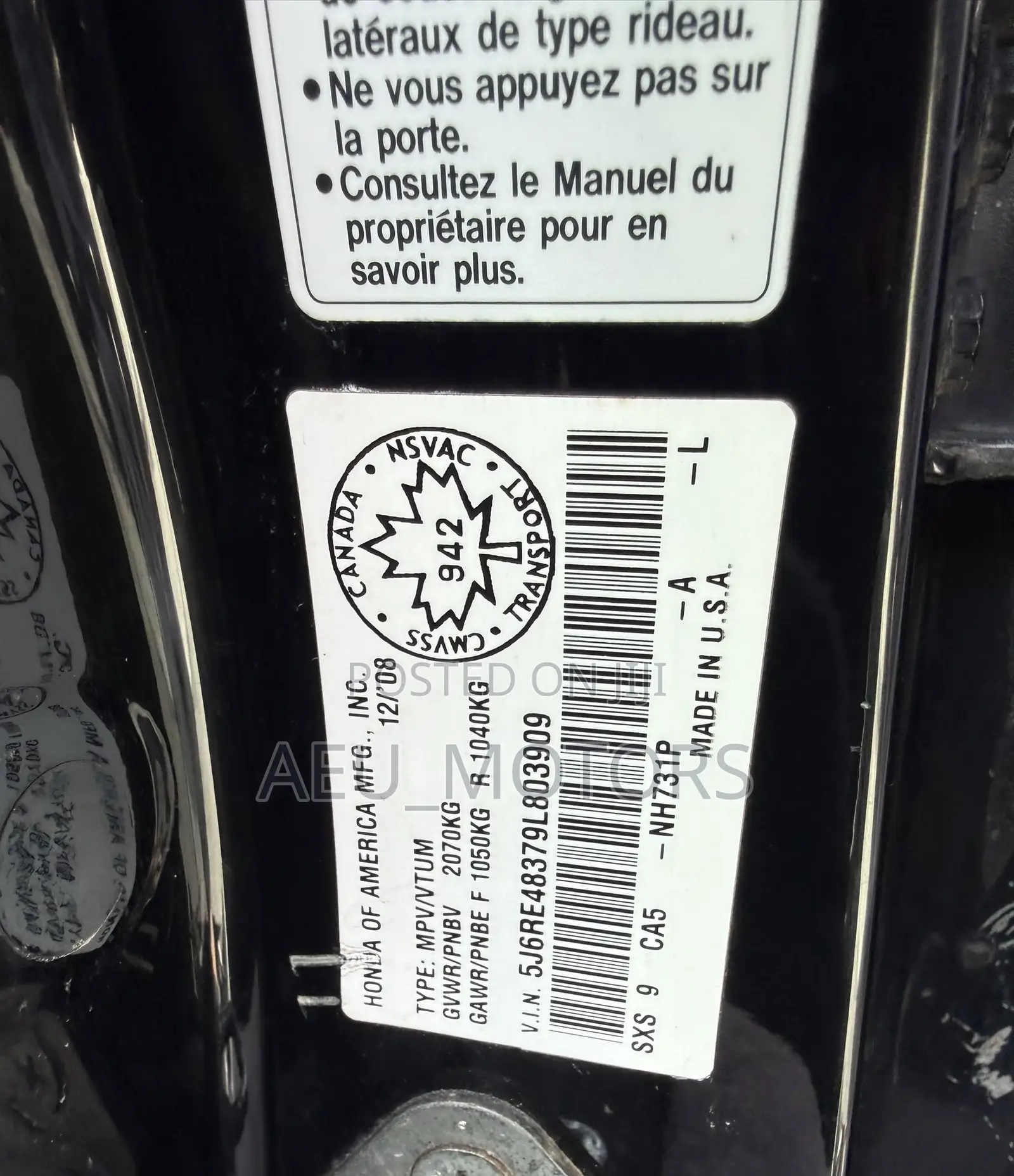 Honda CR-V 2009 Black