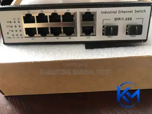 8 Port Industrial Gigabit PoE Switch Ethernet Network Switch 2 SFP