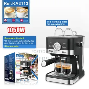 DSP Stainless Steel Coffee Machine Espresso 1.5L