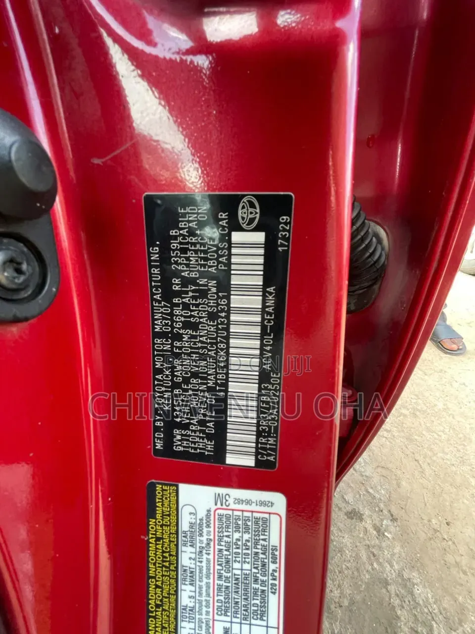 Toyota Camry 2008 Red