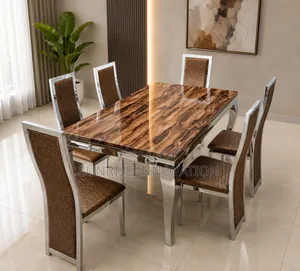 Six Seater Marble Dining
