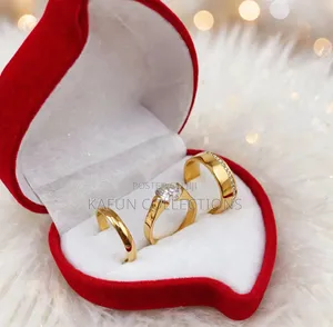 Titanium Steel Non-Tarnishing Couples Ring Set