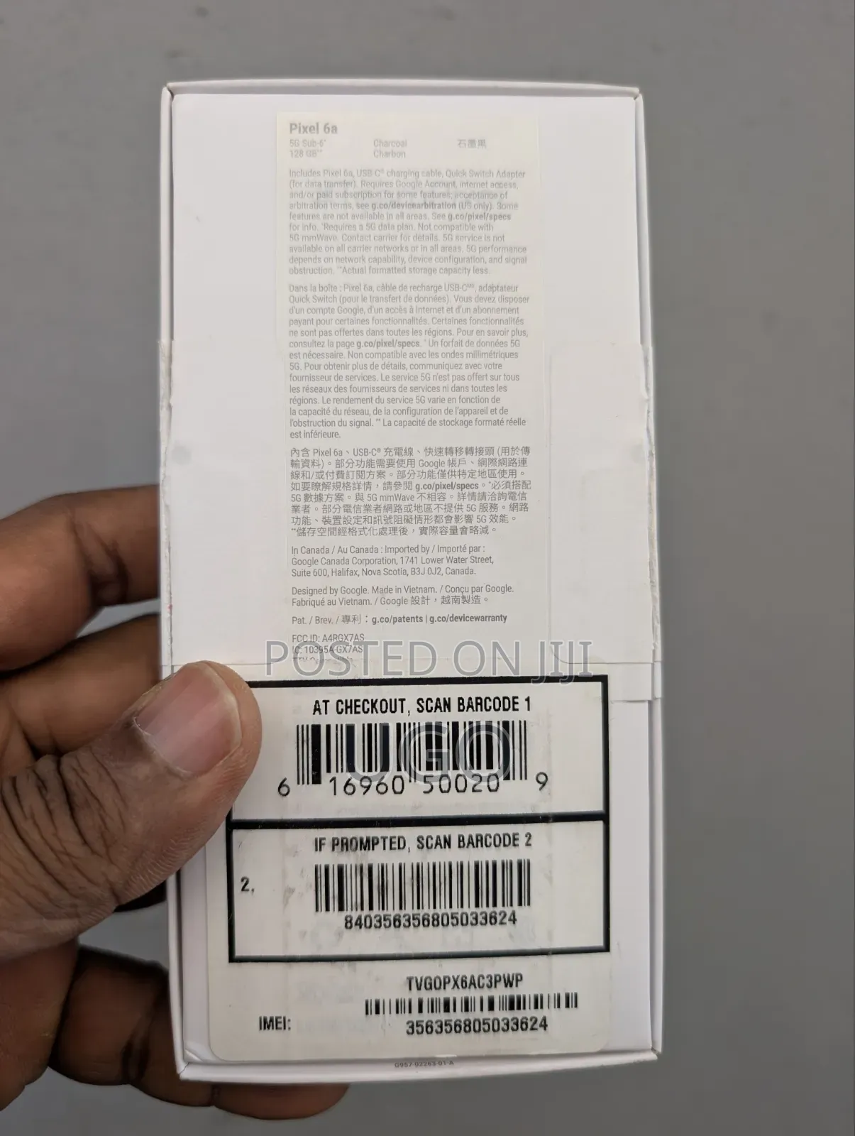 New Google Pixel 6a 128 GB Black