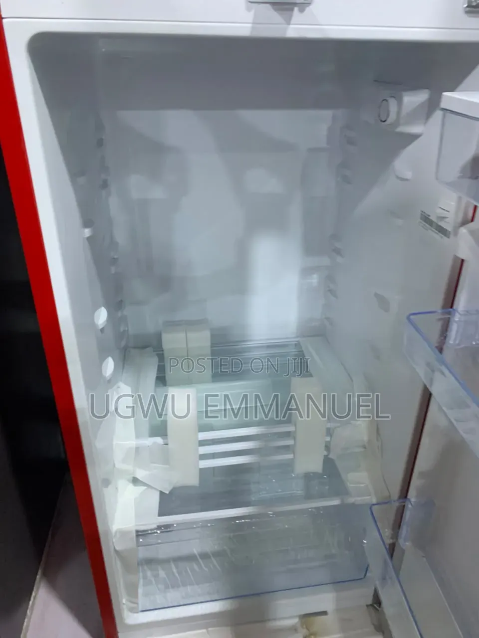 Hisense Red Refrigerator With Water Dispenser