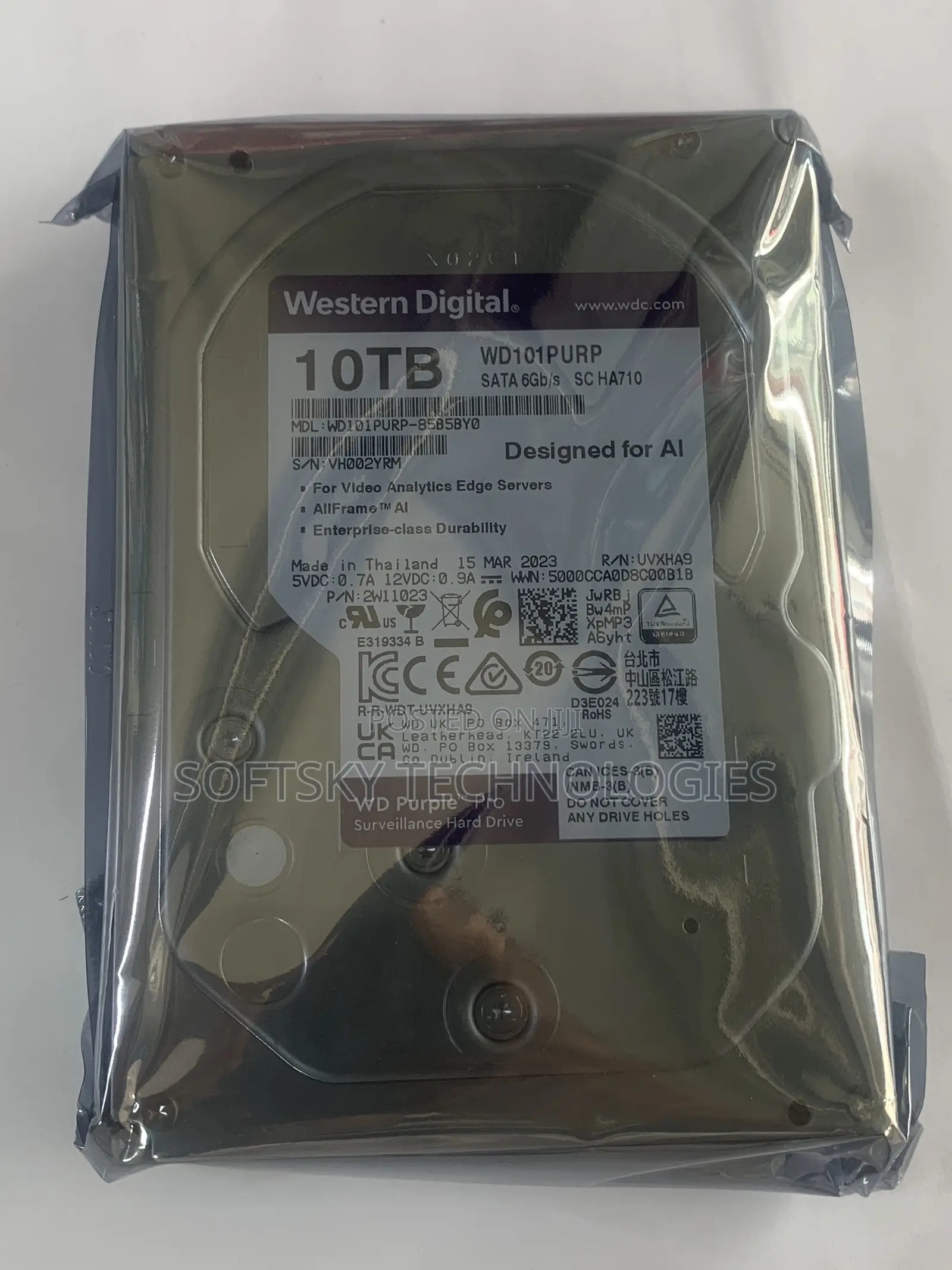 Western Digital 10tb Survellance HDD