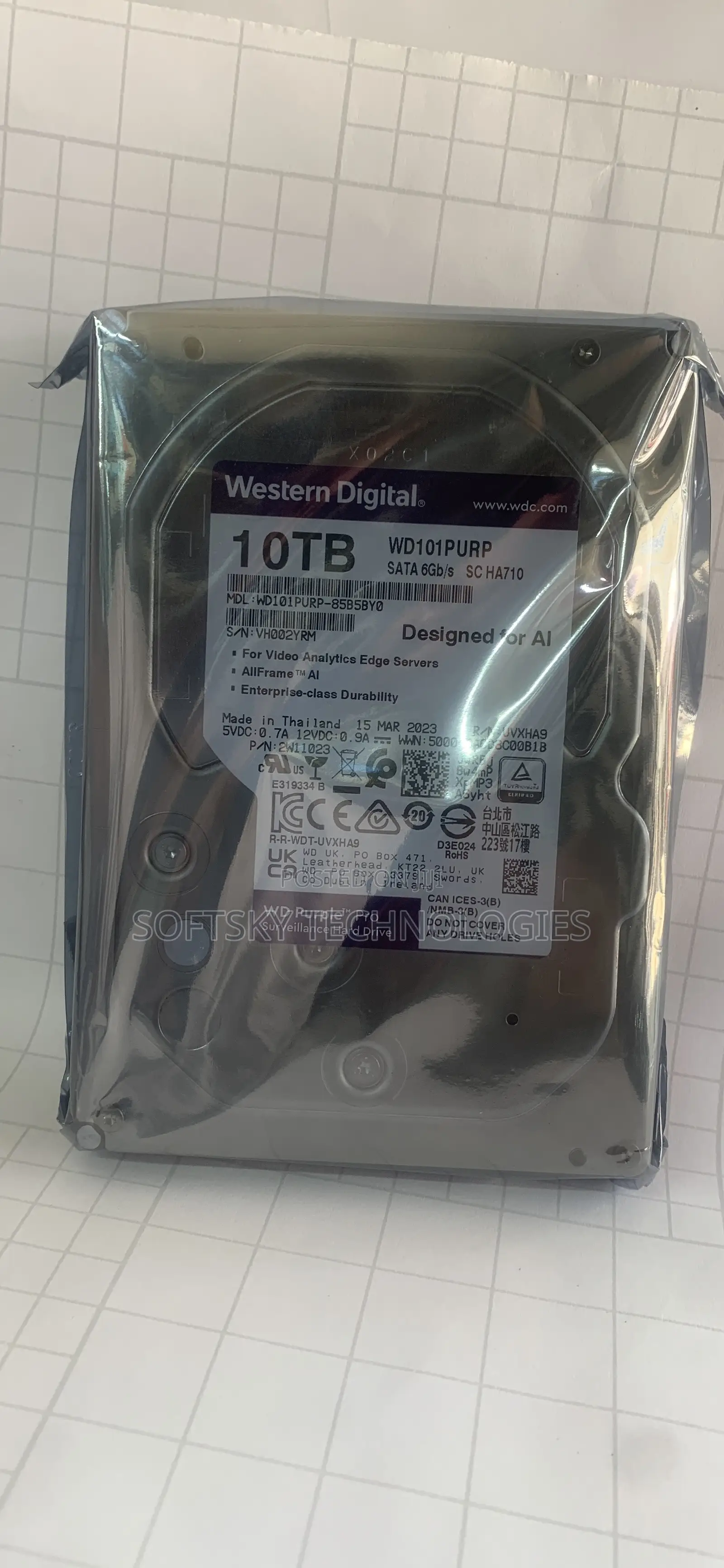 Western Digital 10tb Survellance HDD