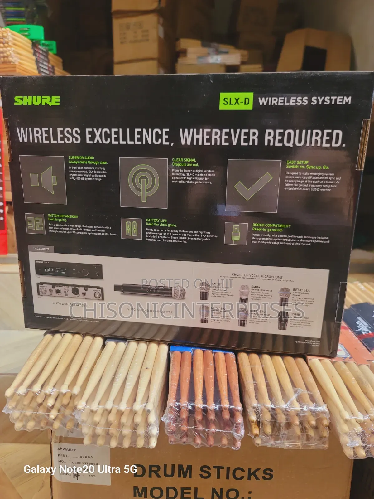 Shure Mic SLXD4/beta58A