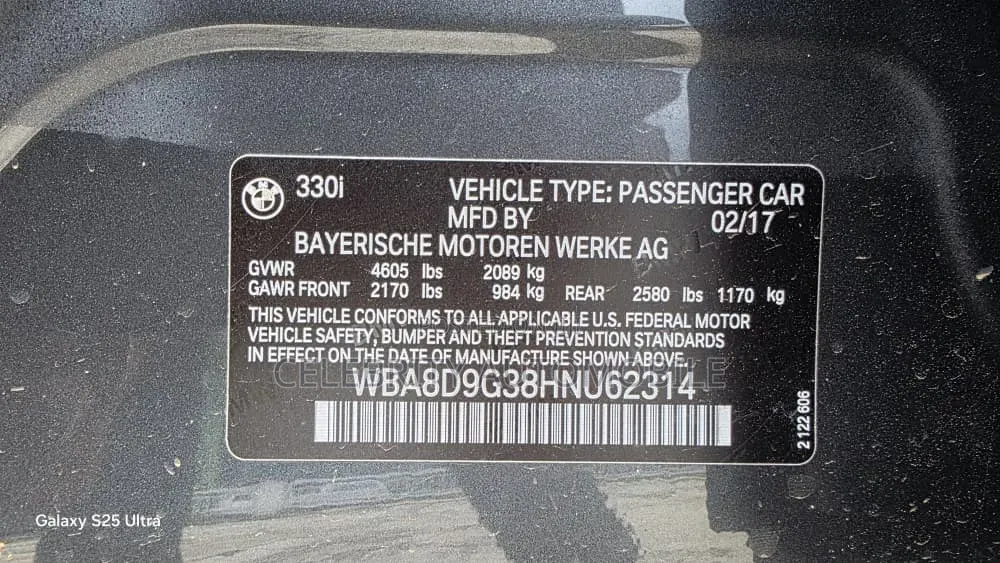BMW 330i 2017 Gray