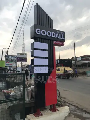 12ft Ultra Modern Pylon Signage