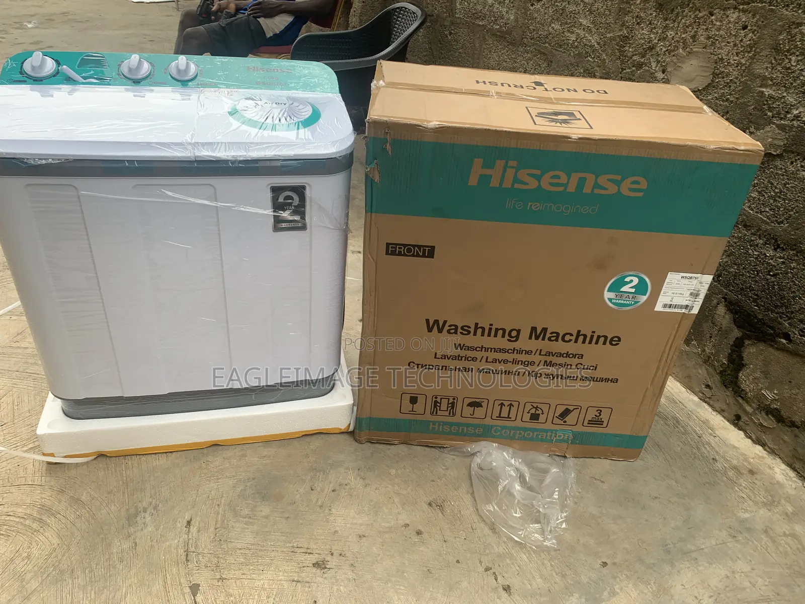 7.5KG Hisense Top Loader – Powerful Washing With Low Noise Operation