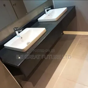 Cabinet Wash Basin Double