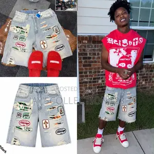 Men’s Distressed Denim Shorts – Premium Streetwear
