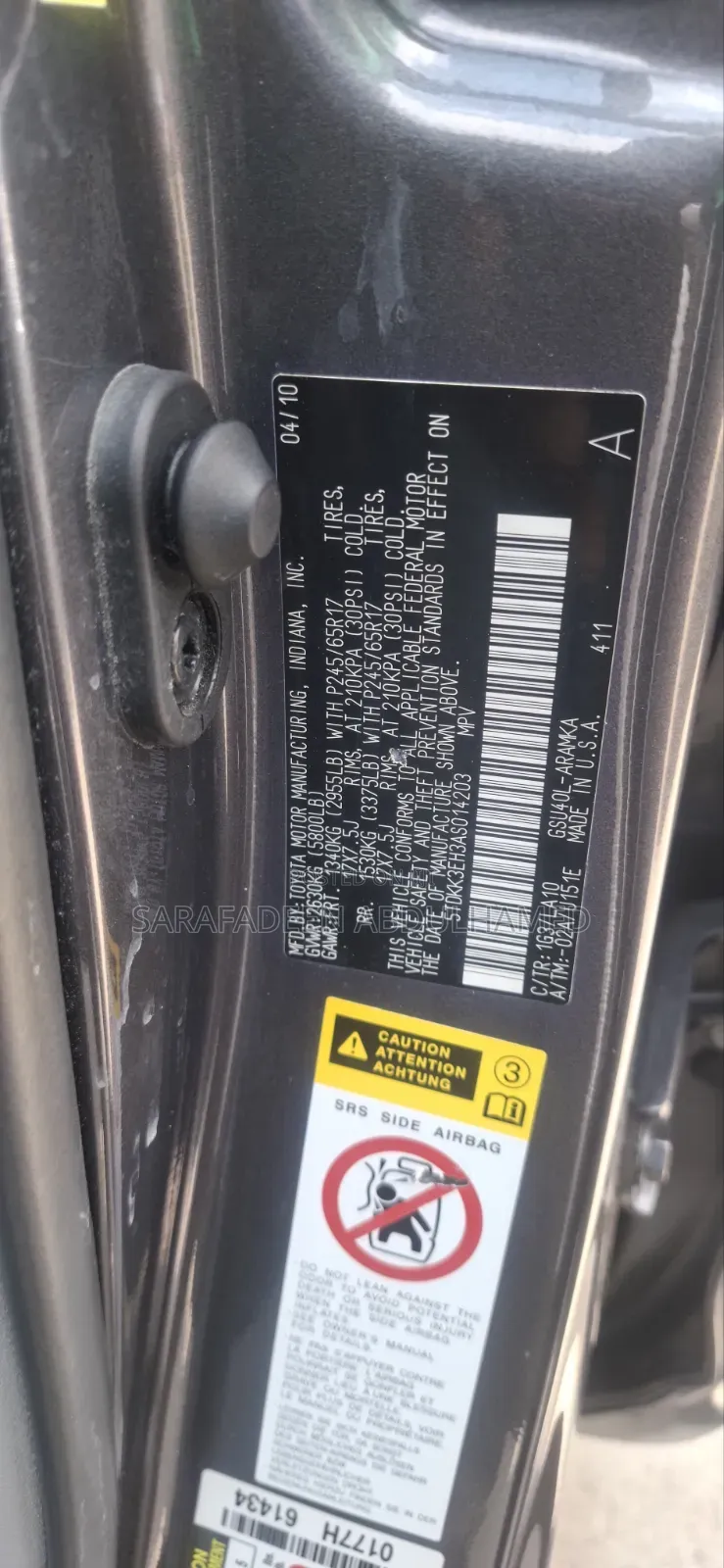 Toyota Highlander Base 2010 Silver