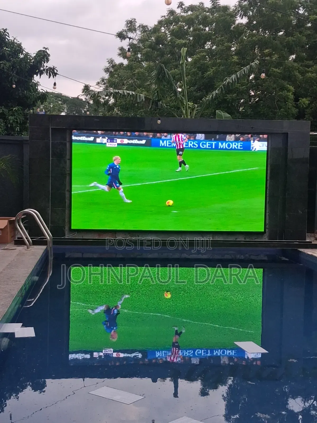 Big Outdoor Screen for Pool