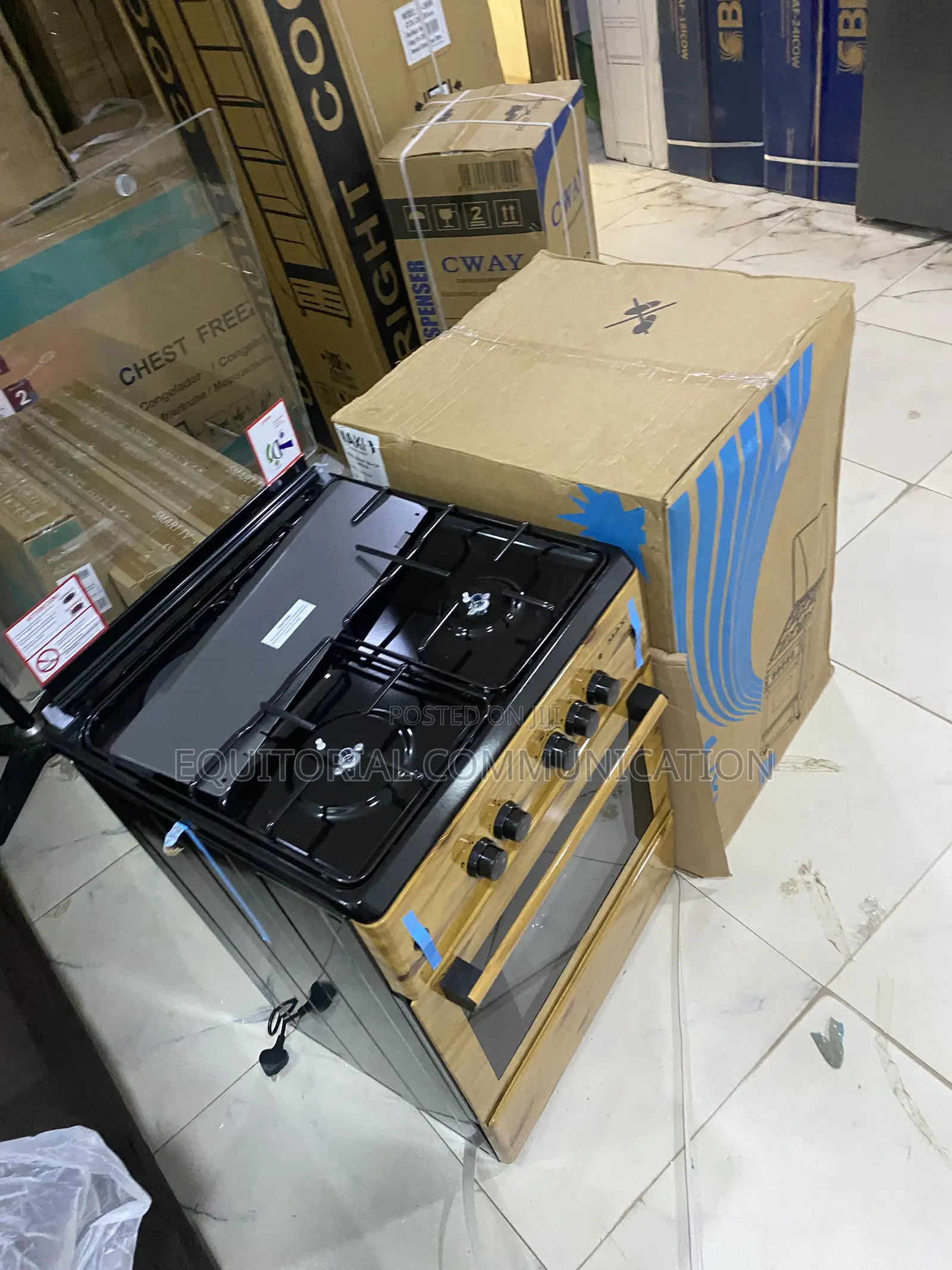 Maxi 6060 Gas Cooker 3B+1P Complete With Oven