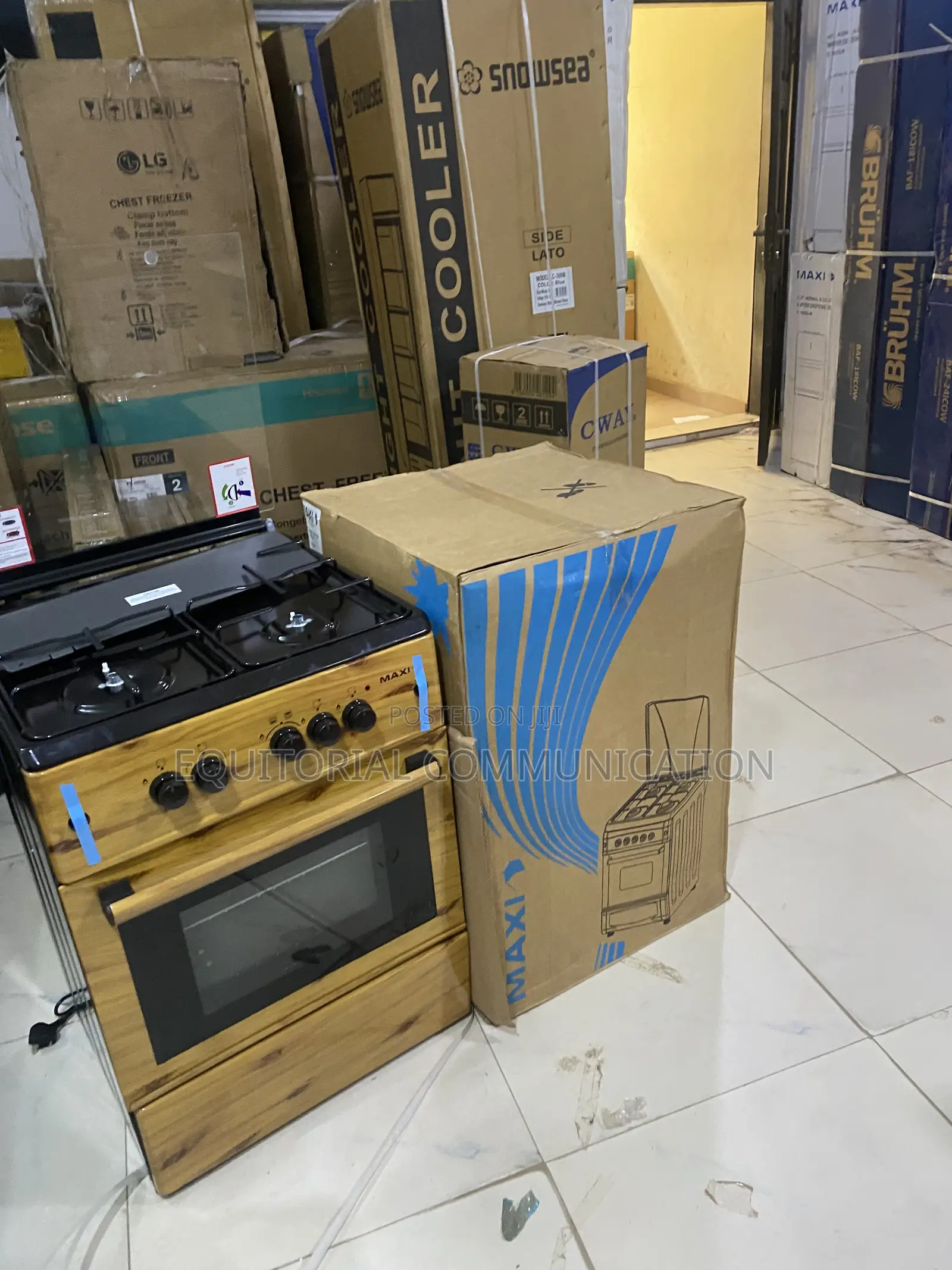 Maxi 6060 3B+1P Gas Range Cooker With Oven