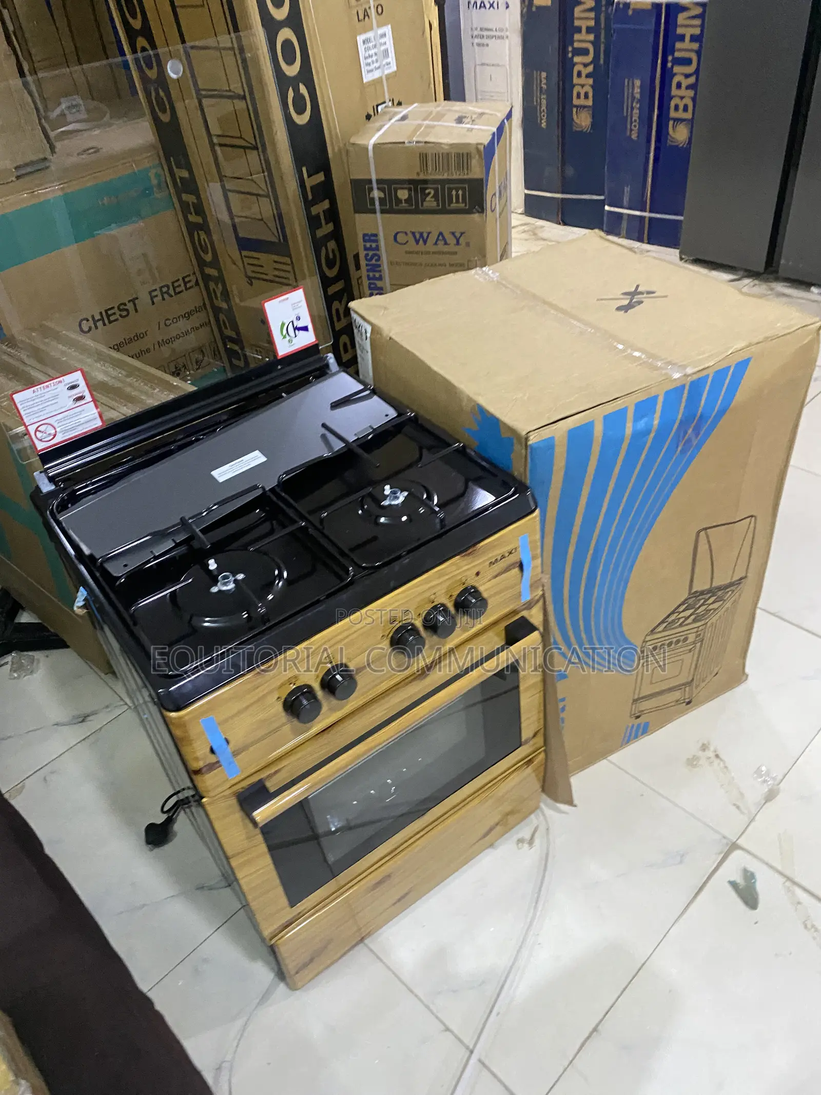 Maxi 6060 3B+1P Gas Range Cooker With Oven