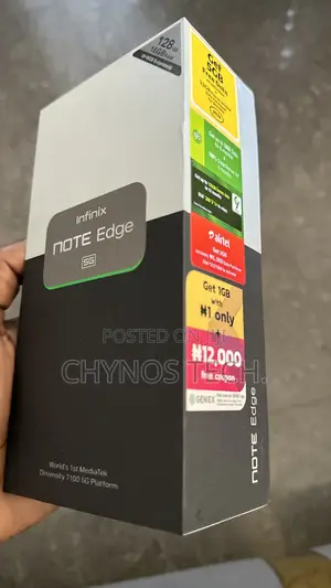 New Infinix Note Edge 128 GB Black