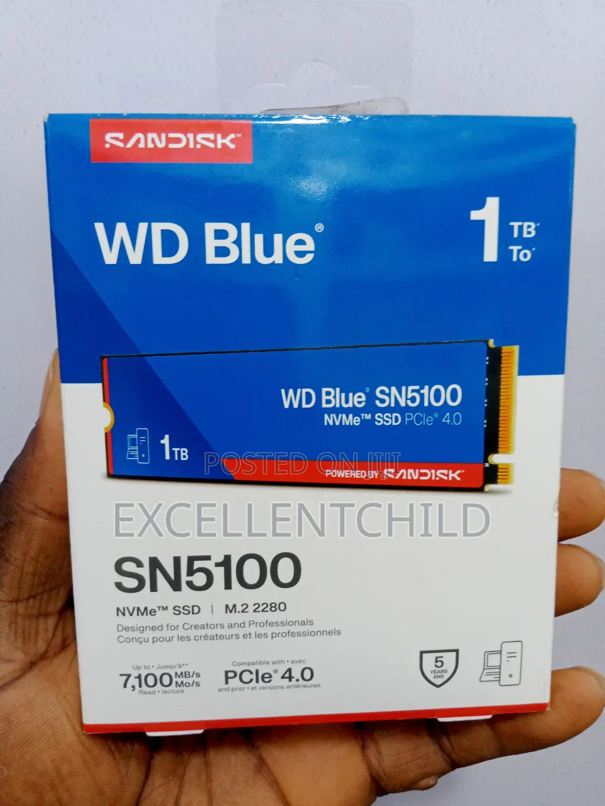 For Internal Storage (1tb Wd Blue SN5100 Pcle 4.0 SSD Rd 7,100mbs
