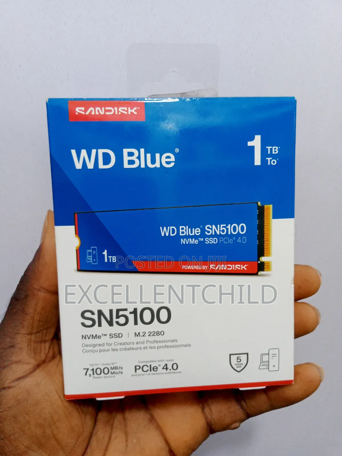 For Internal Storage (1tb Wd Blue SN5100 Pcle 4.0 SSD Rd 7,100mbs