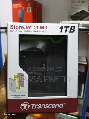 Transcend StoreJet 25M3 - 1TB USB 3.1 Gen 1 Portable Hard Drive