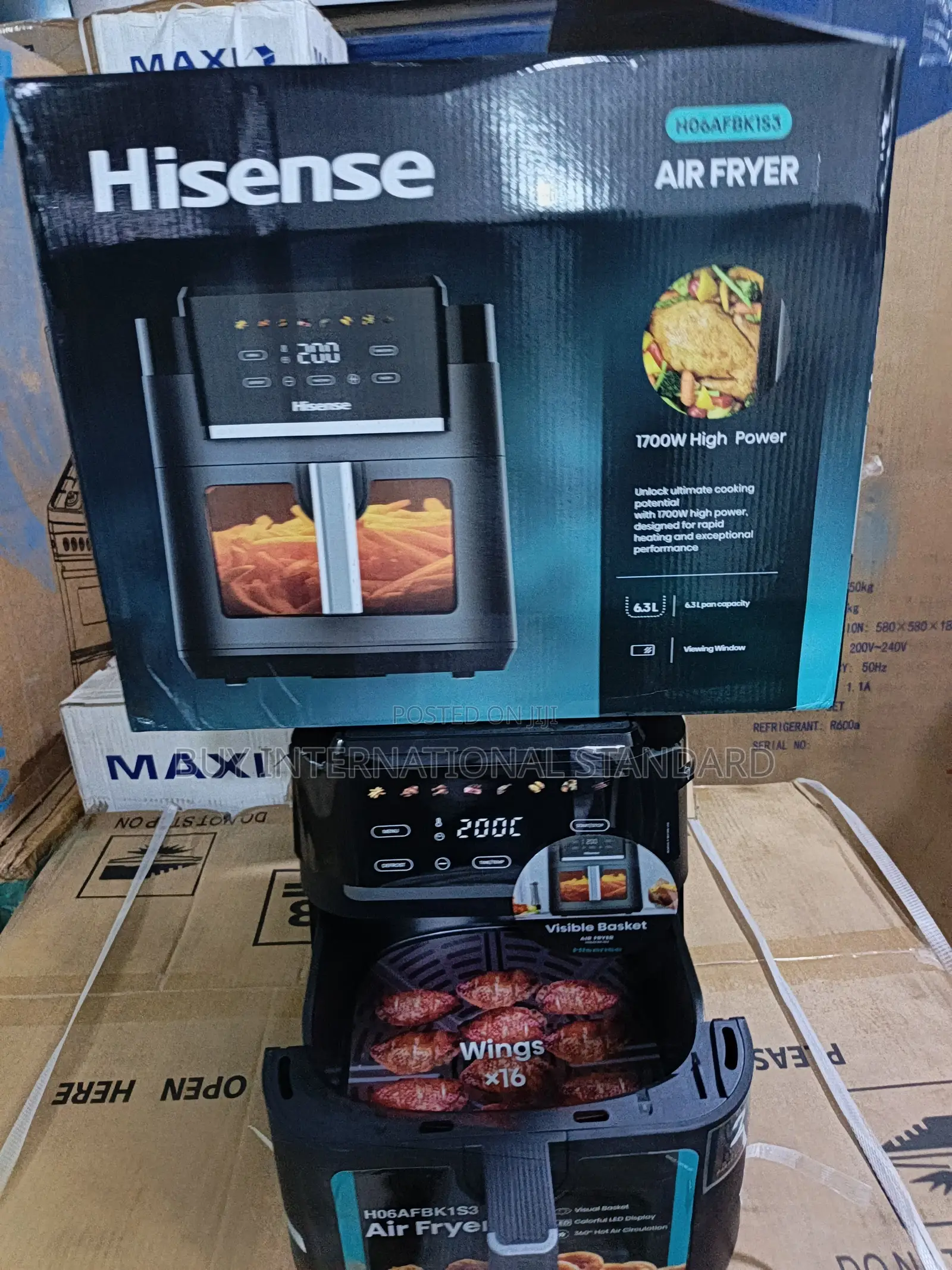 Hisense H06AFBKLS3 6.3L Compact Air Fryer