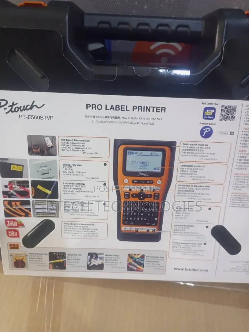 Brother P-Touch PT-E560BTVP Pro Label Printer
