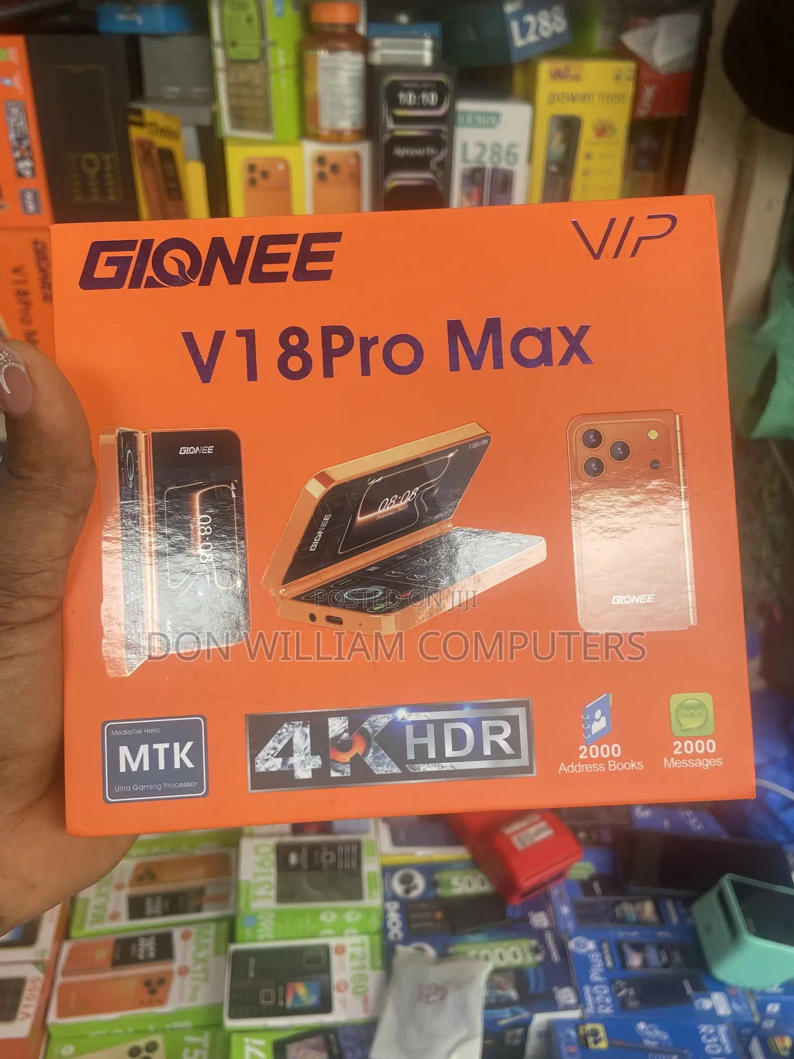 New Gionee V188 8 GB Black