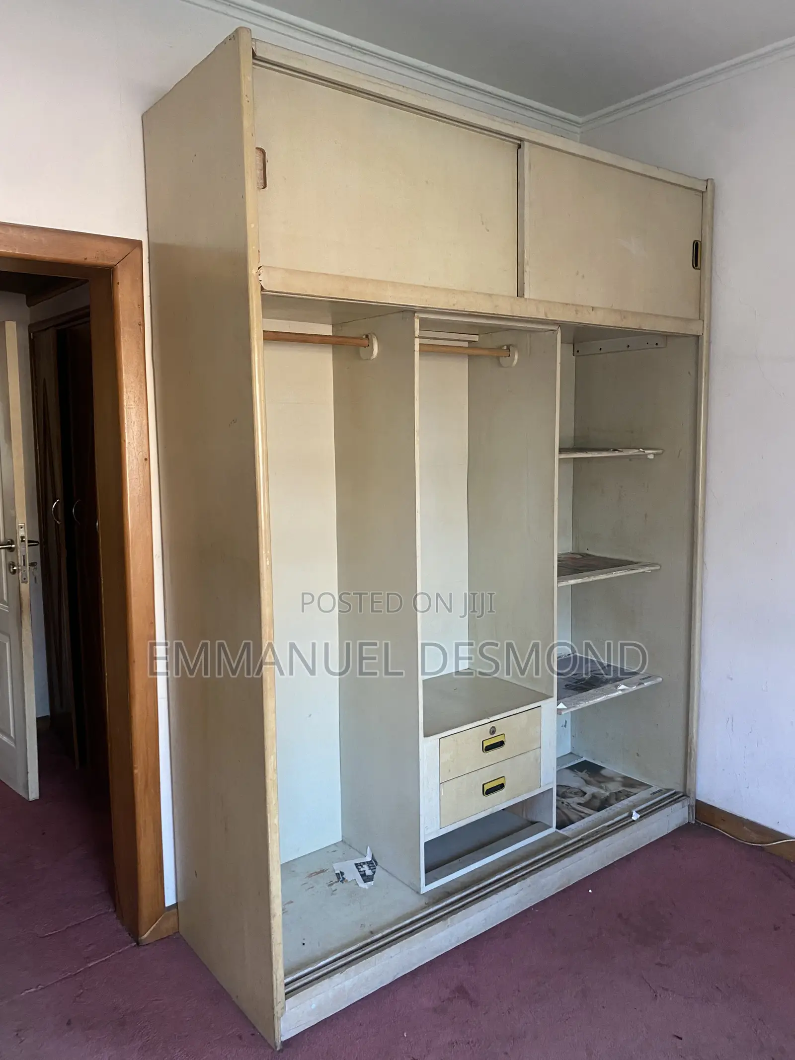 Open Wardrobe With Foreign Material