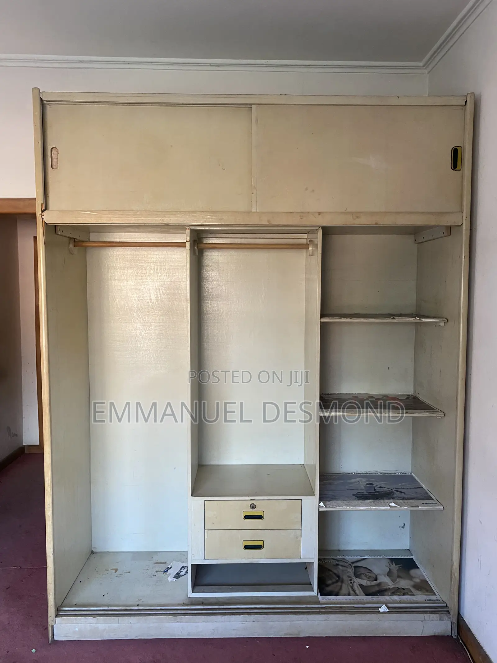 Open Wardrobe With Foreign Material