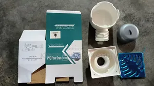 Square Stainless Steel and Plastic Floor Drain With an Anti-Odor
