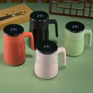 Stainless Steel Smart Thermal Mug With LED Temperature Display - 400ml