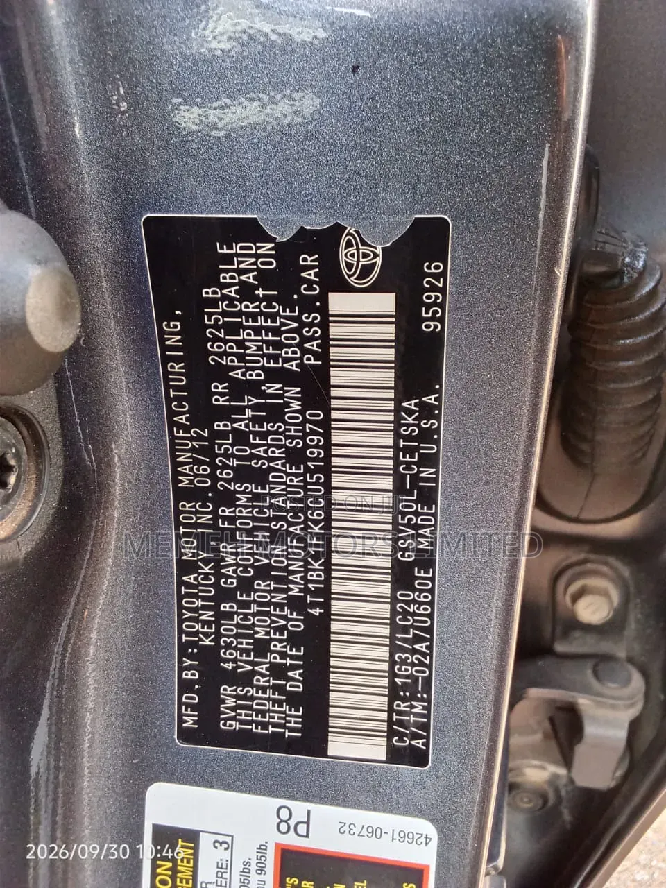 Toyota Camry 2013 Gray