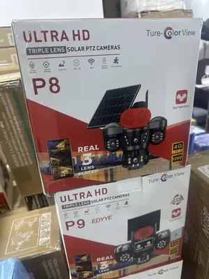 P8 Ultra HD Triple Lens Solar PTZ Security Camera