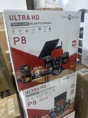 P8 Triple Lens Ultra HD Solar PTZ Surveillance Camera
