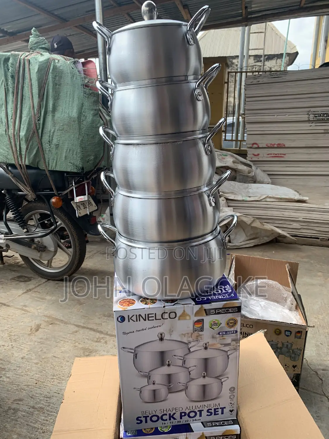 5pcs Belly Shape Pot