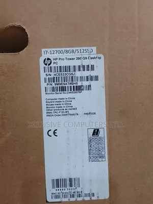 New Desktop Computer HP 290 G9 8GB Intel Core i3 SSD 256GB